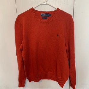 Polo Men’s Orange Crew Neck Sweater Size L